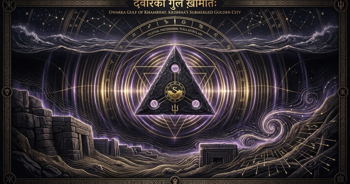 Cover illustration for treatise: Dwarka Marine Archaeology Gulf Of Cambay Khambhat Submerged