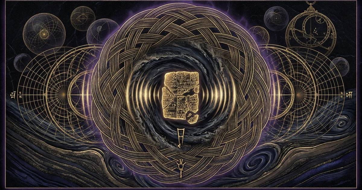 Cover illustration for treatise: Eridu Genesis Sumerian Flood Tablet Ziudsudra Cuneiform