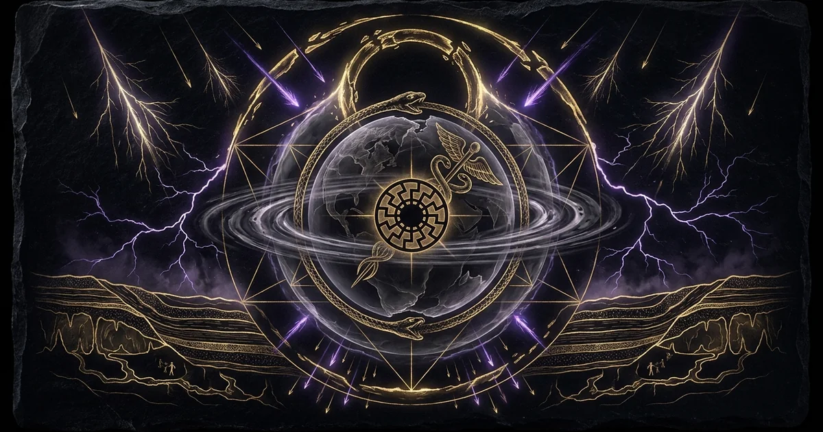 Cover illustration for treatise: Geomagnetic Field Collapse: Laschamp-Gothenburg Excursions