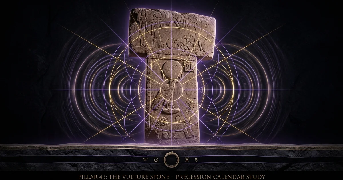 Cover illustration for treatise: Pillar 43 Vulture Stone Gobekli Tepe Archaeoastronomy Comet