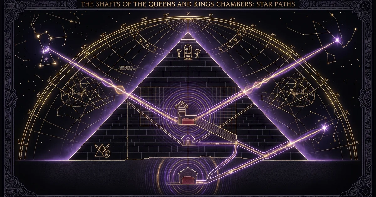 Air Shafts Kings Queens Chambers Great Pyramid Star - Research Treatise