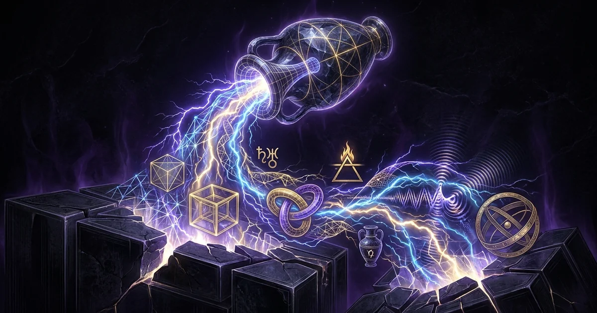 Cover illustration for treatise: Aquarius Zodiac Archetype Meaning: Fixed Air Metaphysics