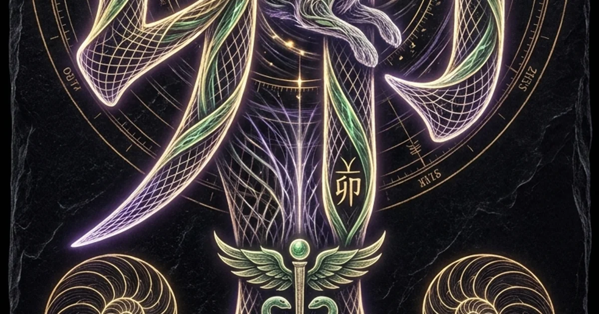 Cover illustration for treatise: Rabbit Chinese Earthly Branch Astrology: Yin Wood Guide