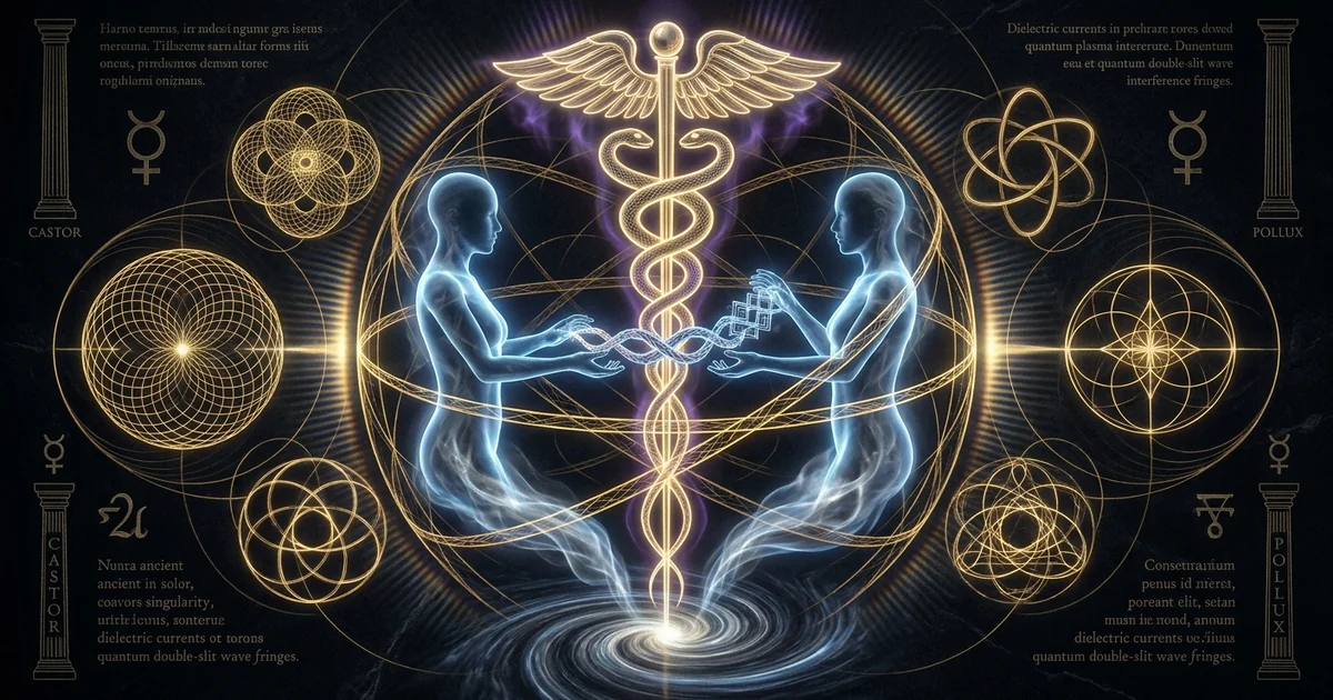 Cover illustration for treatise: Gemini Zodiac Archetype Meaning: Mutable Air Dynamics