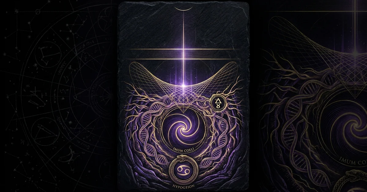 Cover illustration for treatise: Fourth House Astrological Meaning: The Imum Coeli Bedrock