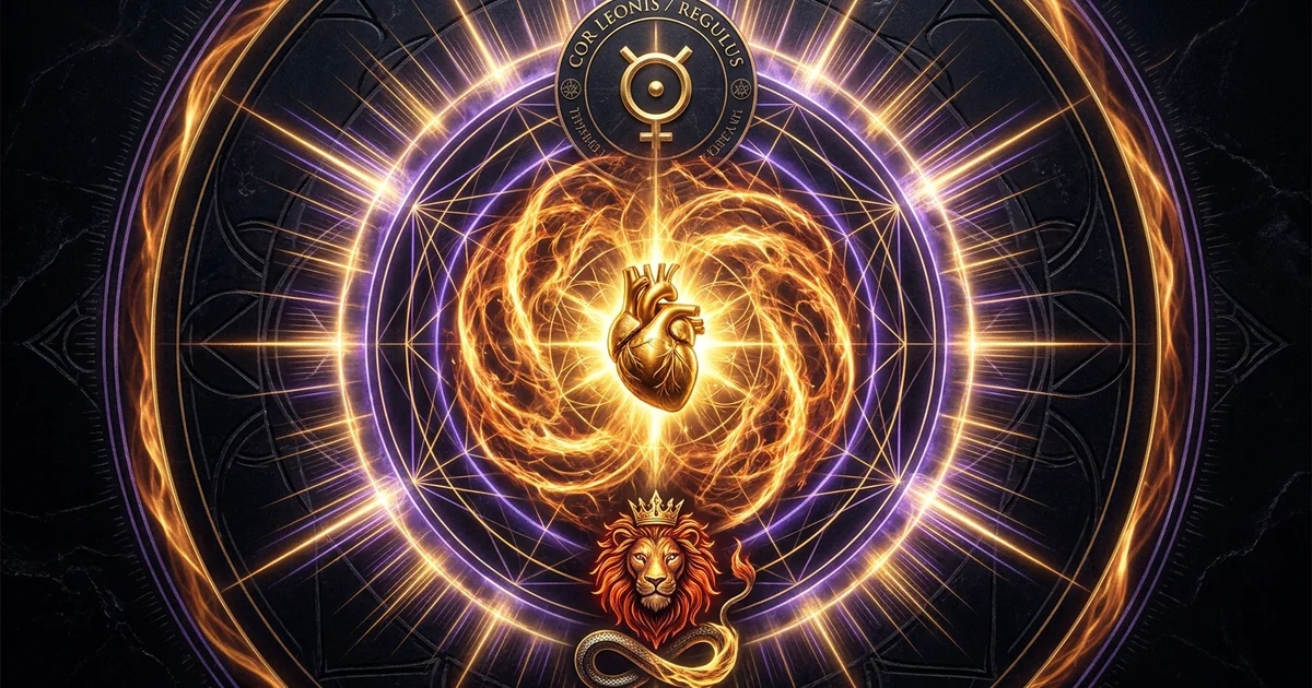 Cover illustration for treatise: Leo Zodiac Archetype Meaning: Fixed Fire and the Solar Core