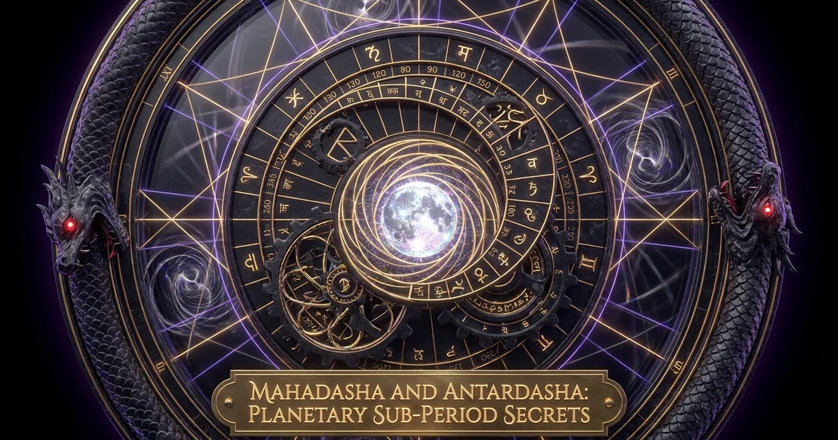 Cover illustration for treatise: Mahadasha Antardasha Sub Periods Vedic Astrology System