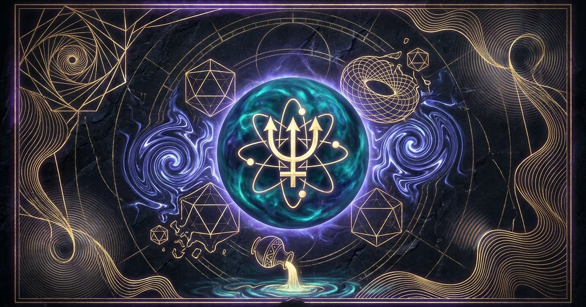 Cover illustration for treatise: Neptune Astrology Archetype Meaning: Cosmic Dissolution