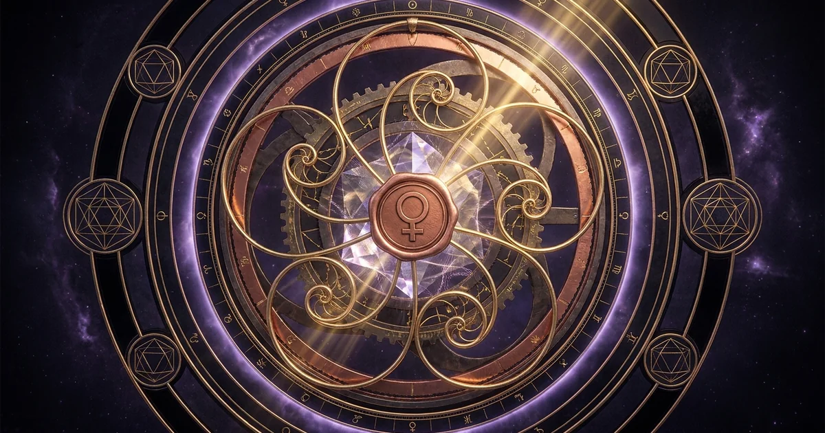 Cover illustration for treatise: Venus Astrology Archetype Meaning: Harmonic Symmetry