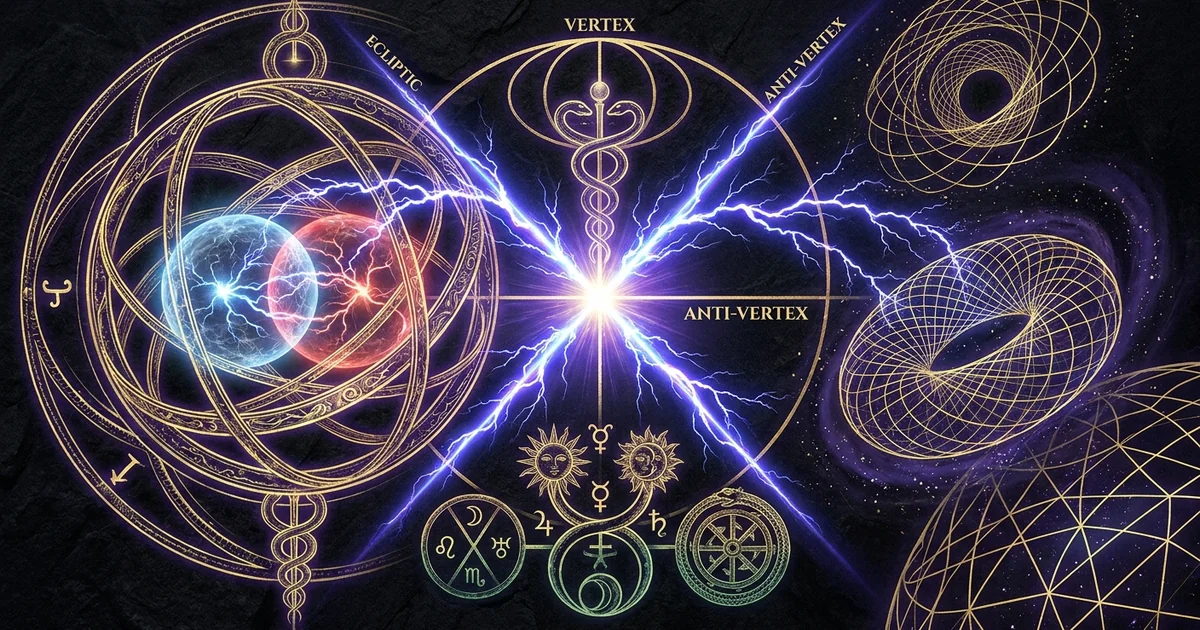 Cover illustration for treatise: Vertex Synastry Fated Relationship Astrology Dynamics