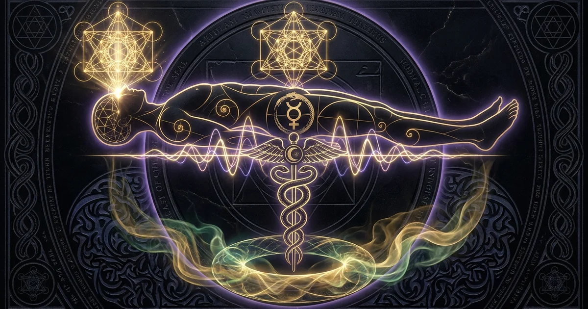 Cover illustration for treatise: Dream Healing: Somatic Placebo Lucid Dream Self Healing