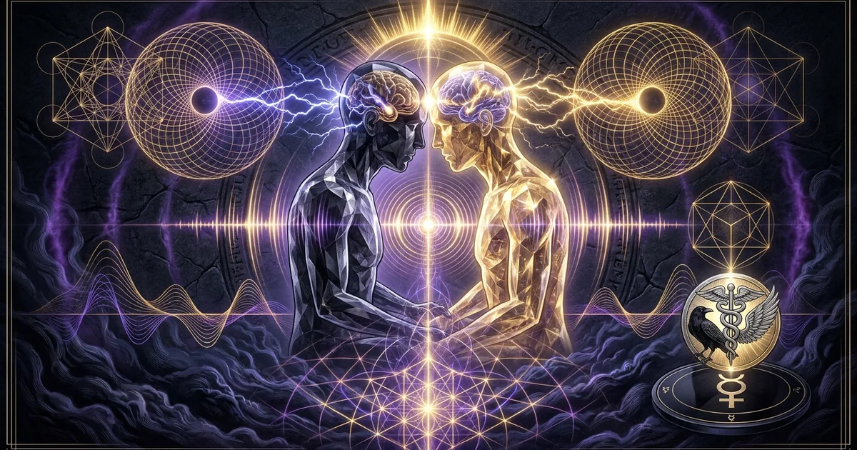 Cover illustration for treatise: Dream Shadow Figures: Jungian Integration Lucid Conversation