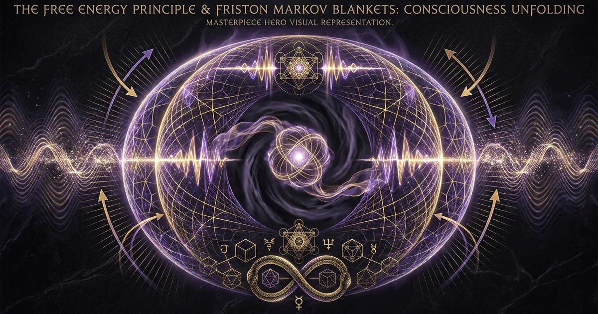 Cover illustration for treatise: Free Energy Principle Karl Friston Markov Blankets Active