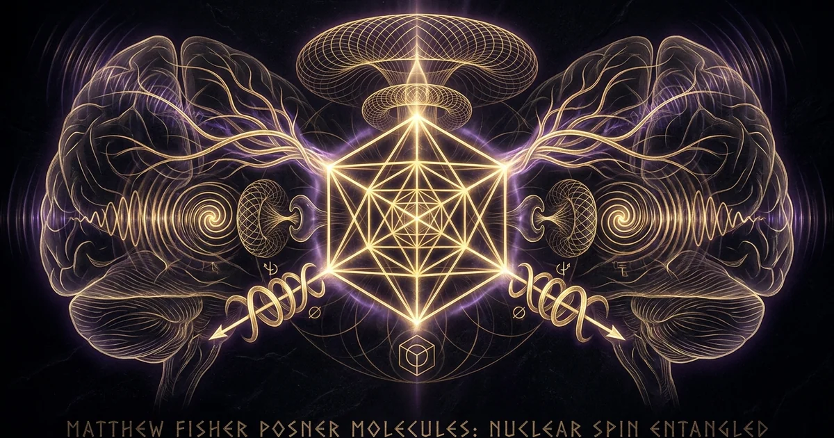 Cover illustration for treatise: Posner Molecules Matthew Fisher Nuclear Spin Quantum