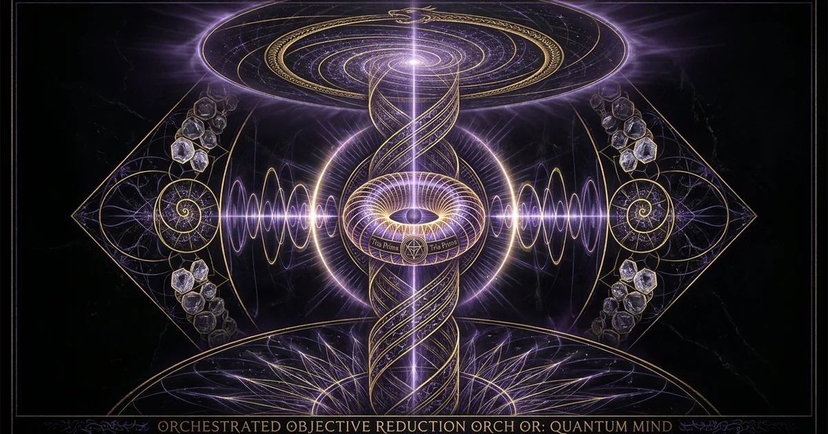 Cover illustration for treatise: Orchestrated Objective Reduction Orch Or Roger Penrose