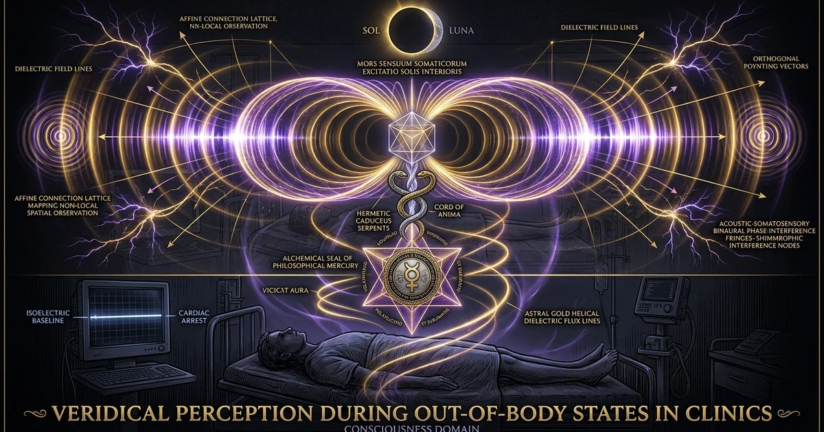 Cover illustration for treatise: Veridical Perception Out of Body Cardiac Arrest Clinical