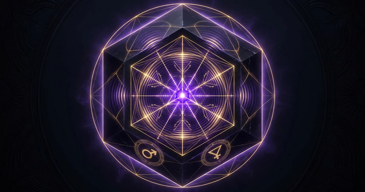 Cover illustration for treatise: Amethyst Crystal Properties: Geology Resonance Dynamics