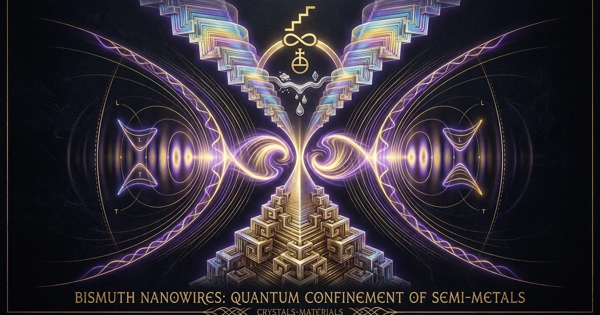 Cover illustration for treatise: The Bismuth Nanowires Semimetal Semiconductor Transition