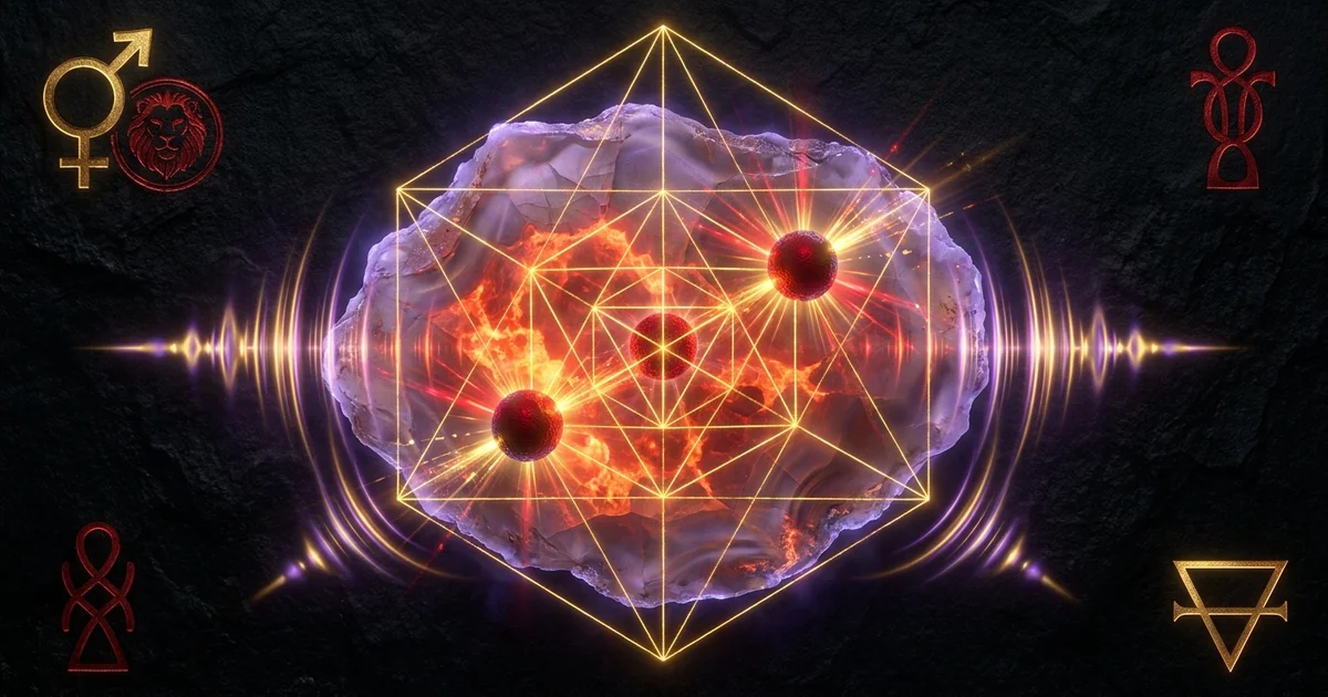 Cover illustration for treatise: Carnelian Crystal Properties: Geology and Resonance