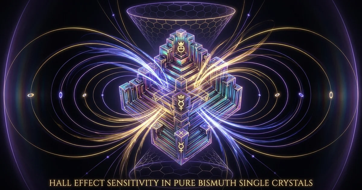 Cover illustration for treatise: Hall Effect Bismuth Single Crystal Low Carrier Density