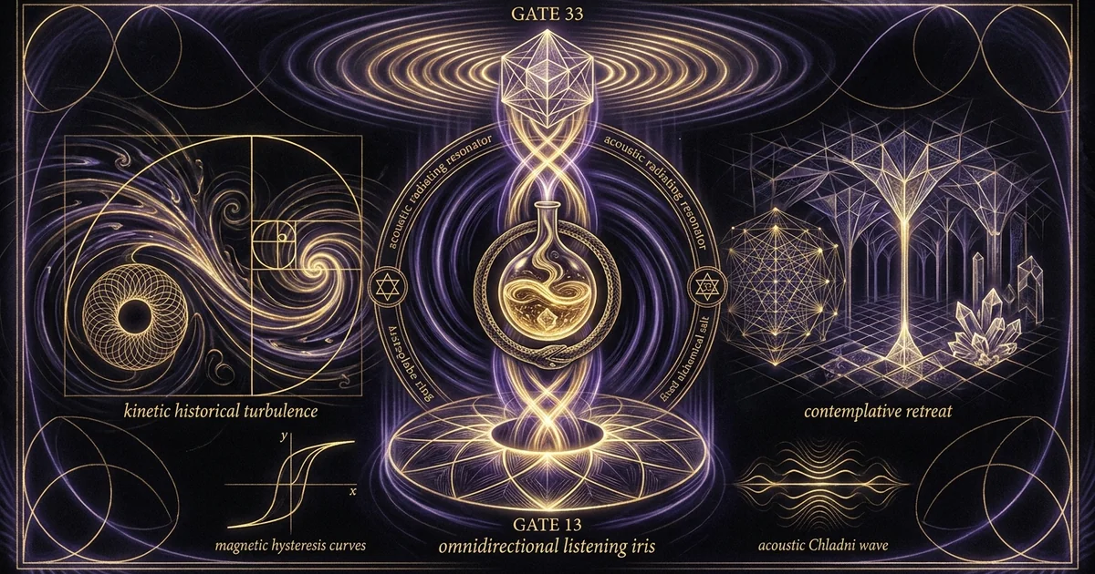 Cover illustration for treatise: Channel 13 33 Prodigal Witness Memory Human Design Theory