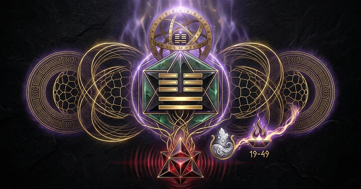 Cover illustration for treatise: Human Design Gate 19 Approach: Archetypal Mechanics