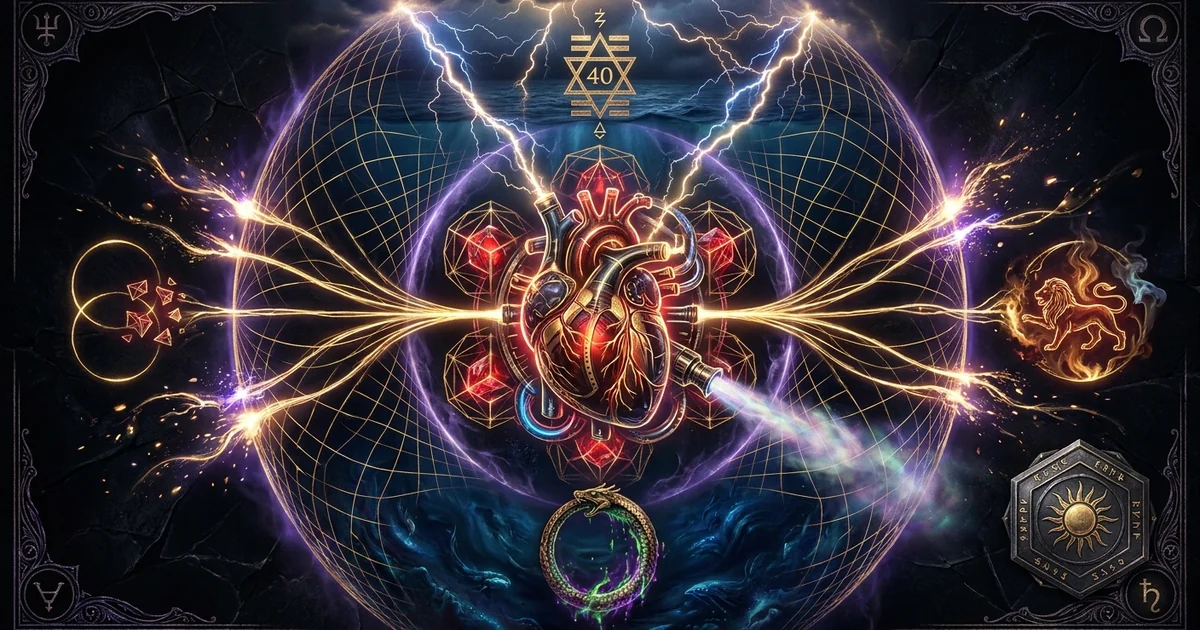 Cover illustration for treatise: Human Design Gate 40 Deliverance (Release) Mechanics
