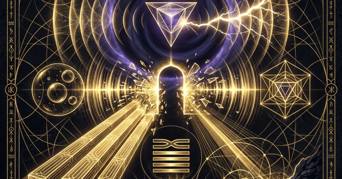 Cover illustration for treatise: Human Design Gate 43 Breakthrough (Resoluteness) Theory