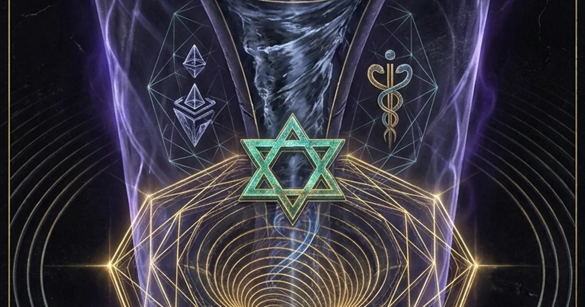 Cover illustration for treatise: Human Design Gate 48 The Well: Depth and Somatic Taste