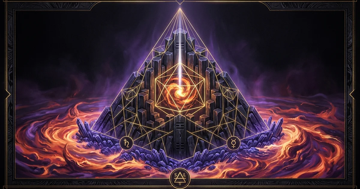 Cover illustration for treatise: Human Design Gate 52 Keeping Still (Mountain) Mechanics