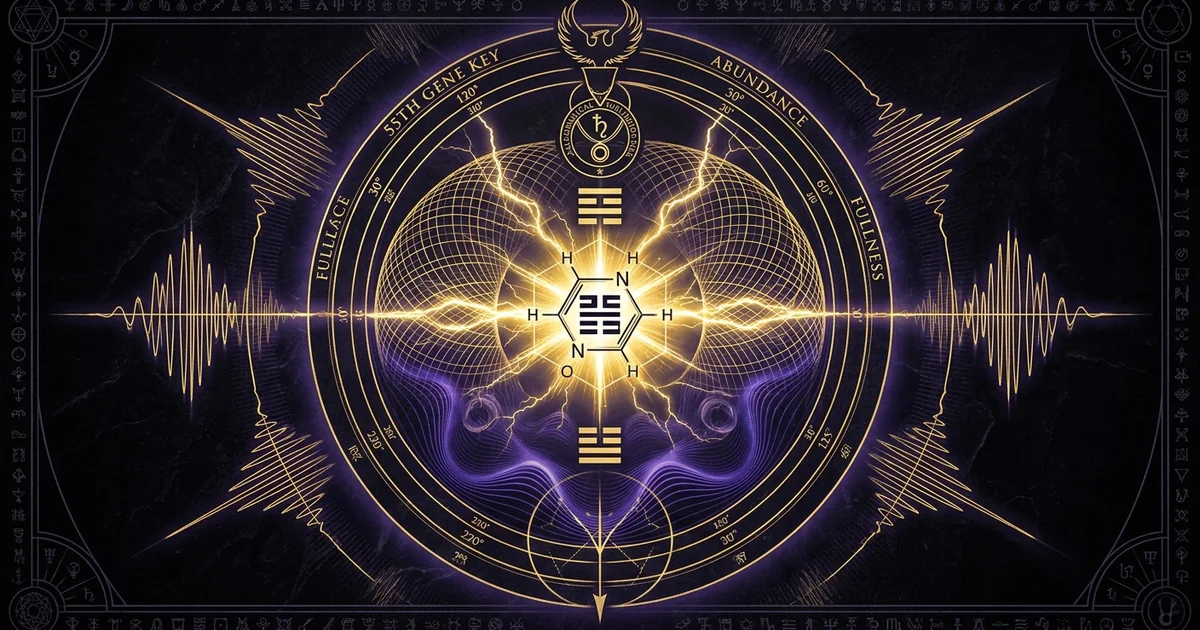 Cover illustration for treatise: Human Design Gate 55 Abundance (Fullness): Mechanics
