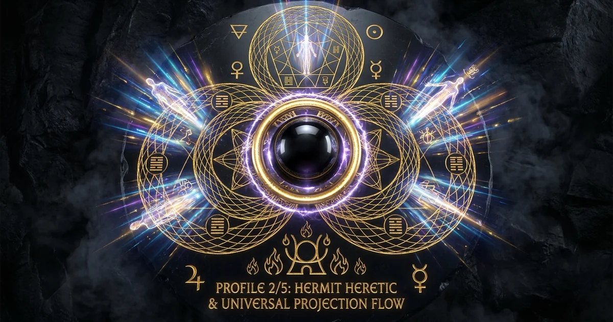 Cover illustration for treatise: Profile 2 5 Hermit Heretic Human Design: Core Dynamics