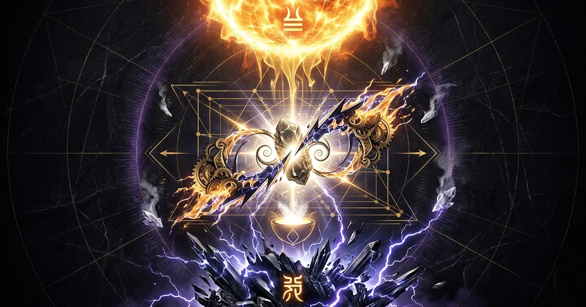 Cover illustration for treatise: Hexagram 21 Biting Through Iching Meaning & Dynamics