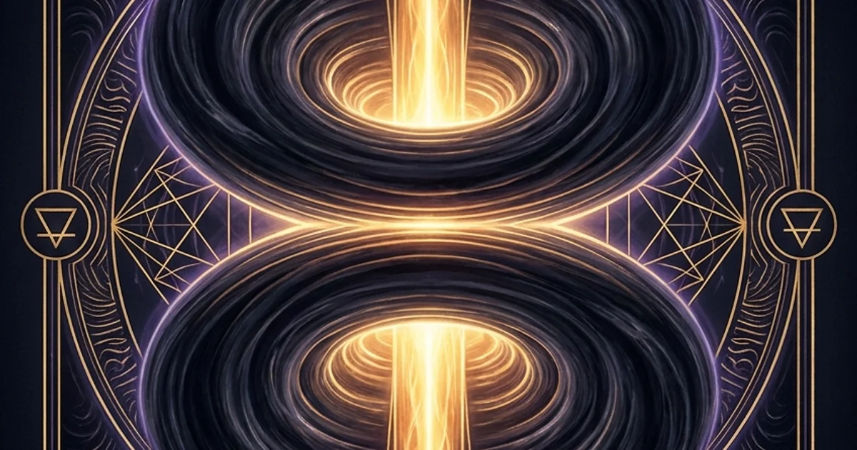 Cover illustration for treatise: Hexagram 29 The Abysmal (Water) IChing Meaning: Archetype