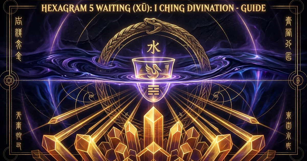 Cover illustration for treatise: Hexagram 5 Waiting IChing Meaning: The Systems Analysis