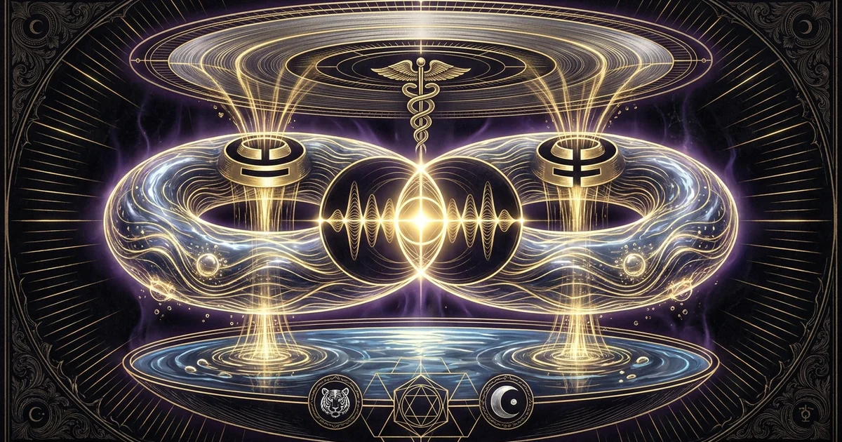 Cover illustration for treatise: Hexagram 58 The Joyous (Lake) IChing Meaning Analysis