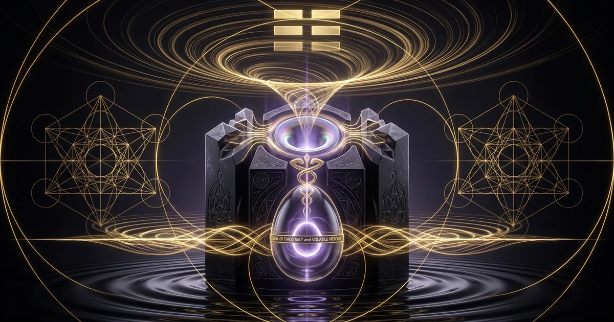 Cover illustration for treatise: Hexagram 61 Inner Truth IChing Meaning: Wave Cybernetics