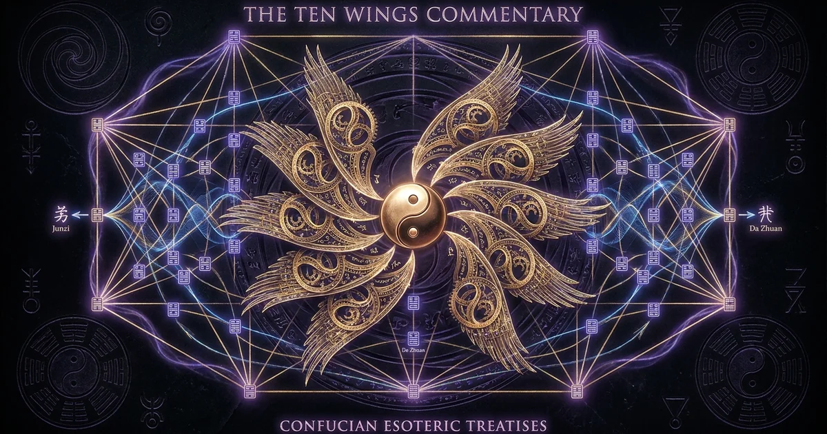 Cover illustration for treatise: Ten Wings Shiyi Confucian Commentaries IChing Treatise
