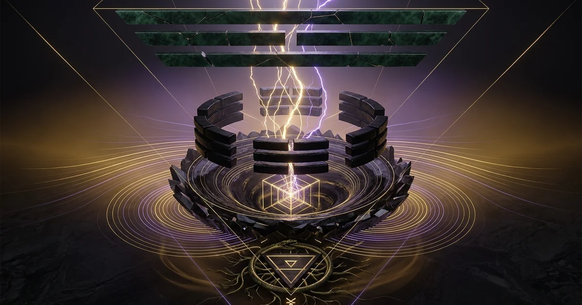 Cover illustration for treatise: Trigram Kun Earth Receptive Devotion IChing Paradigm