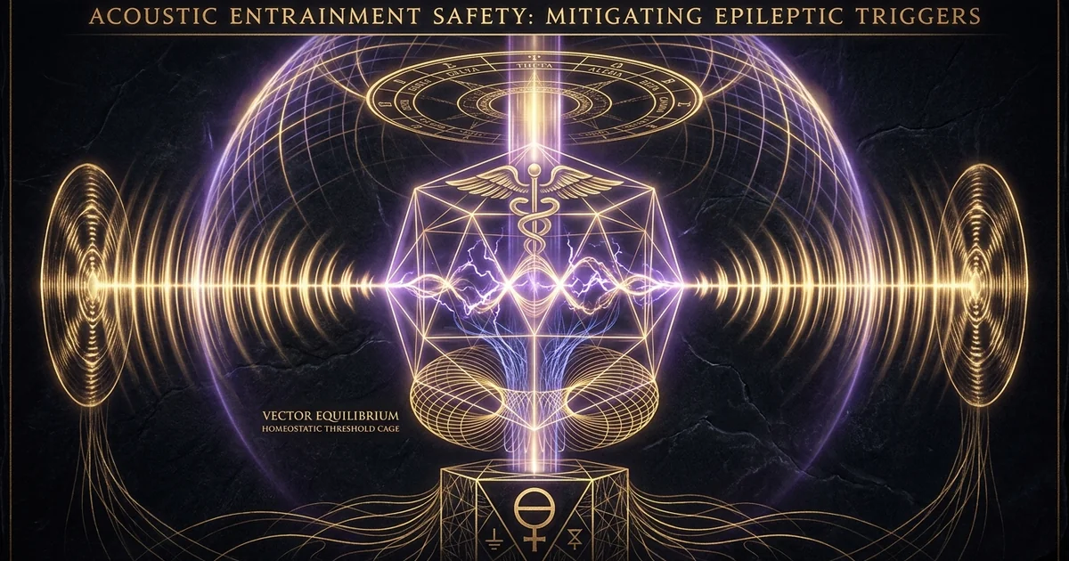 Cover illustration for treatise: Binaural Beats Safety Contraindications Photosensitive