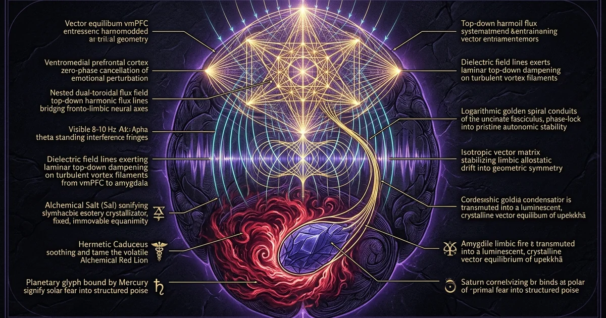 Cover illustration for treatise: Amygdala Downregulation Meditation Fear Response Structural