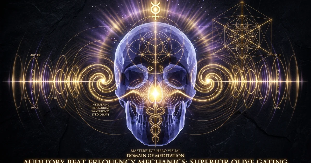Cover illustration for treatise: Auditory Beat Frequency Neurophysiology: Superior Olive