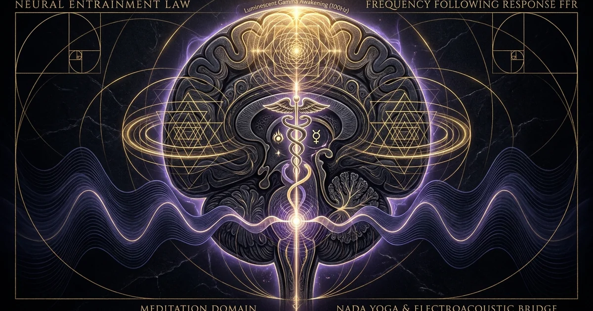 Cover illustration for treatise: Frequency Following Response FFR Auditory Evoked Potential