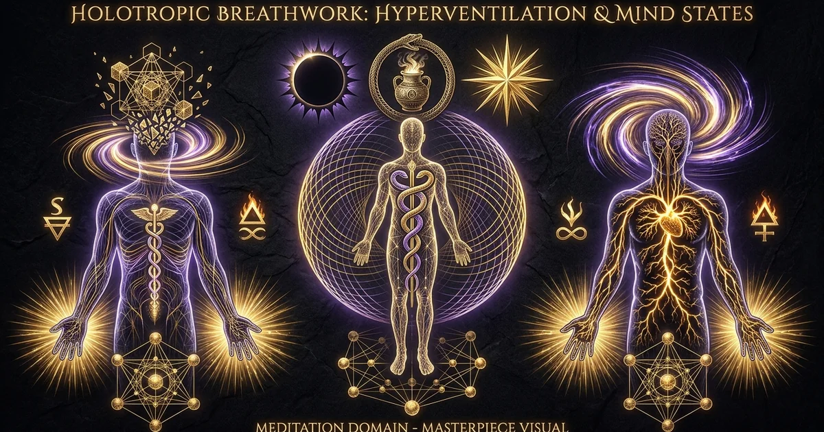 Cover illustration for treatise: Holotropic Breathwork Stanislav Grof Transpersonal