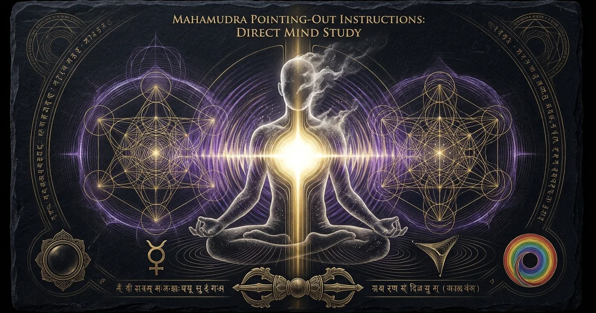 Cover illustration for treatise: Mahamudra Pointing Out Instruction Nature Of Mind Recognit