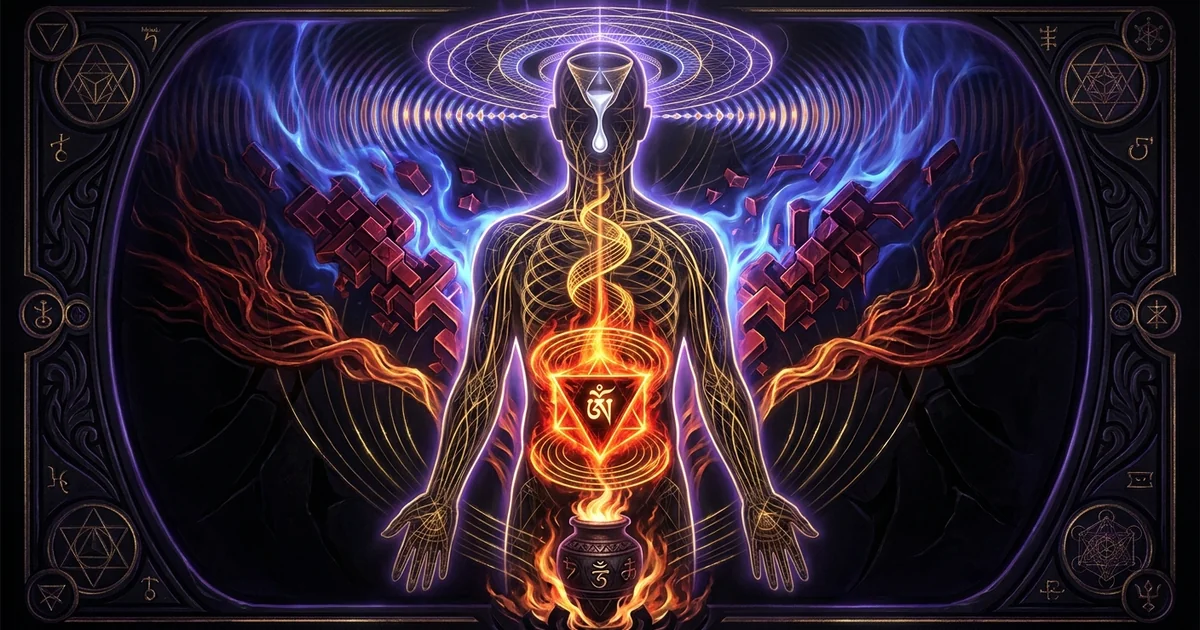 Cover illustration for treatise: Psychological Heat Transmutation Tummo Melting Emotional