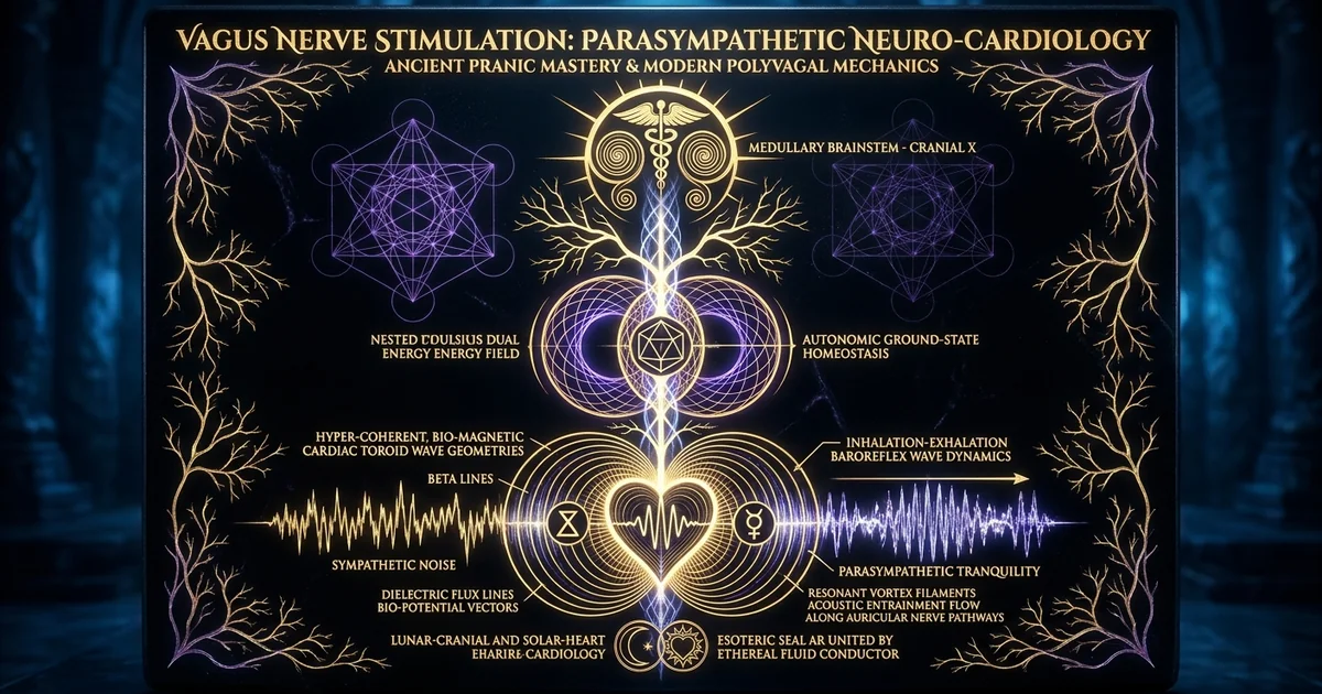Cover illustration for treatise: Vagus Nerve Stimulation Parasympathetic Meditation