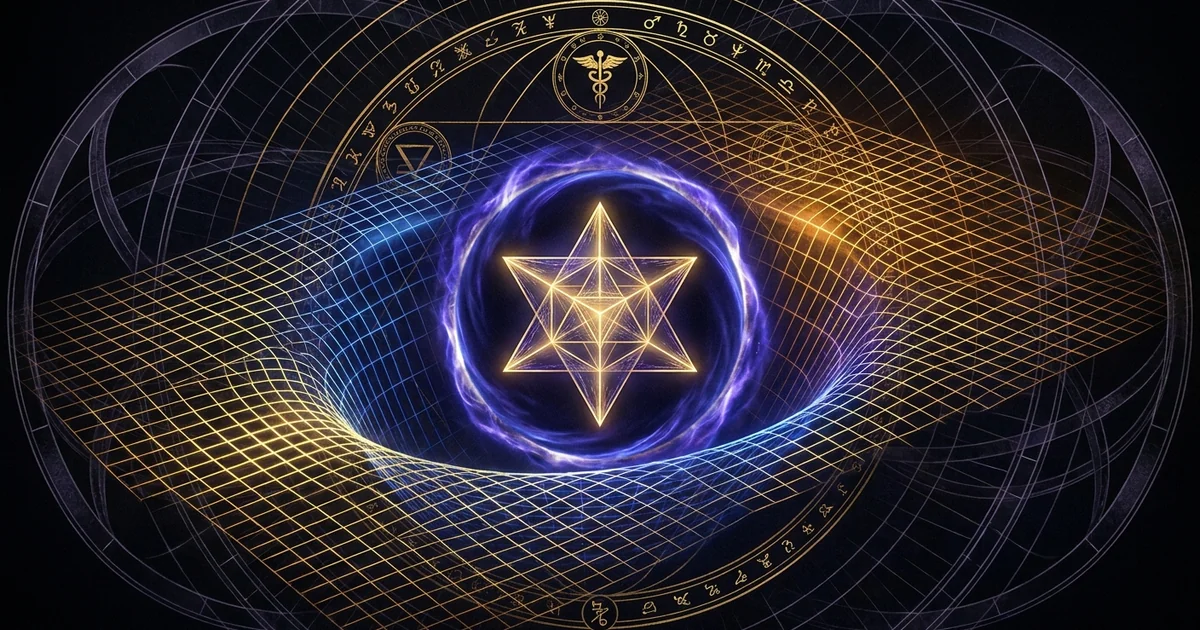 Cover illustration for treatise: Alcubierre Warp Drive Metric Spacetime Contraction