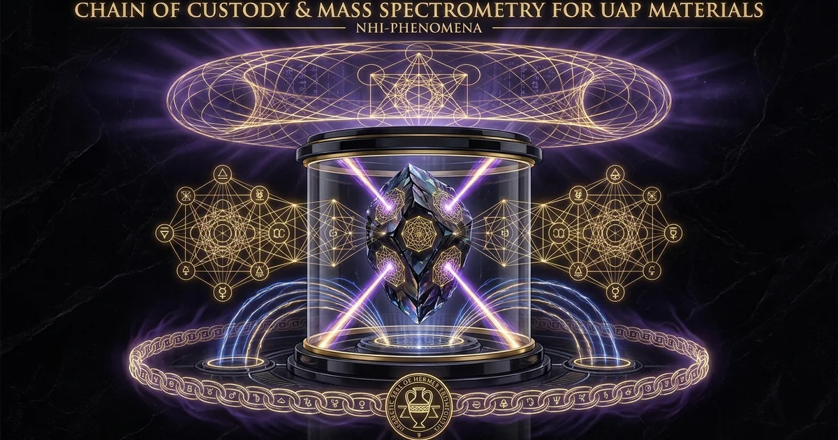Chain Of Custody Mass Spectrometry Protocols Uap Debris - Research Treatise
