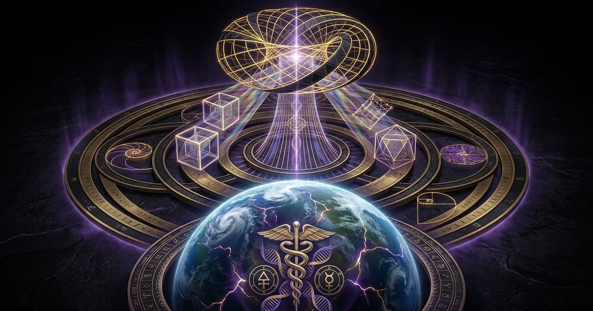 Cover illustration for treatise: Entity Communications Ecological Nuclear Existential